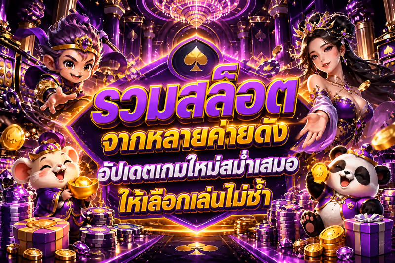 รวมสล็อตจากหลายค่ายดัง อัปเดตเกมใหม่สม่ำเสมอให้เลือกเล่นไม่ซ้ำ